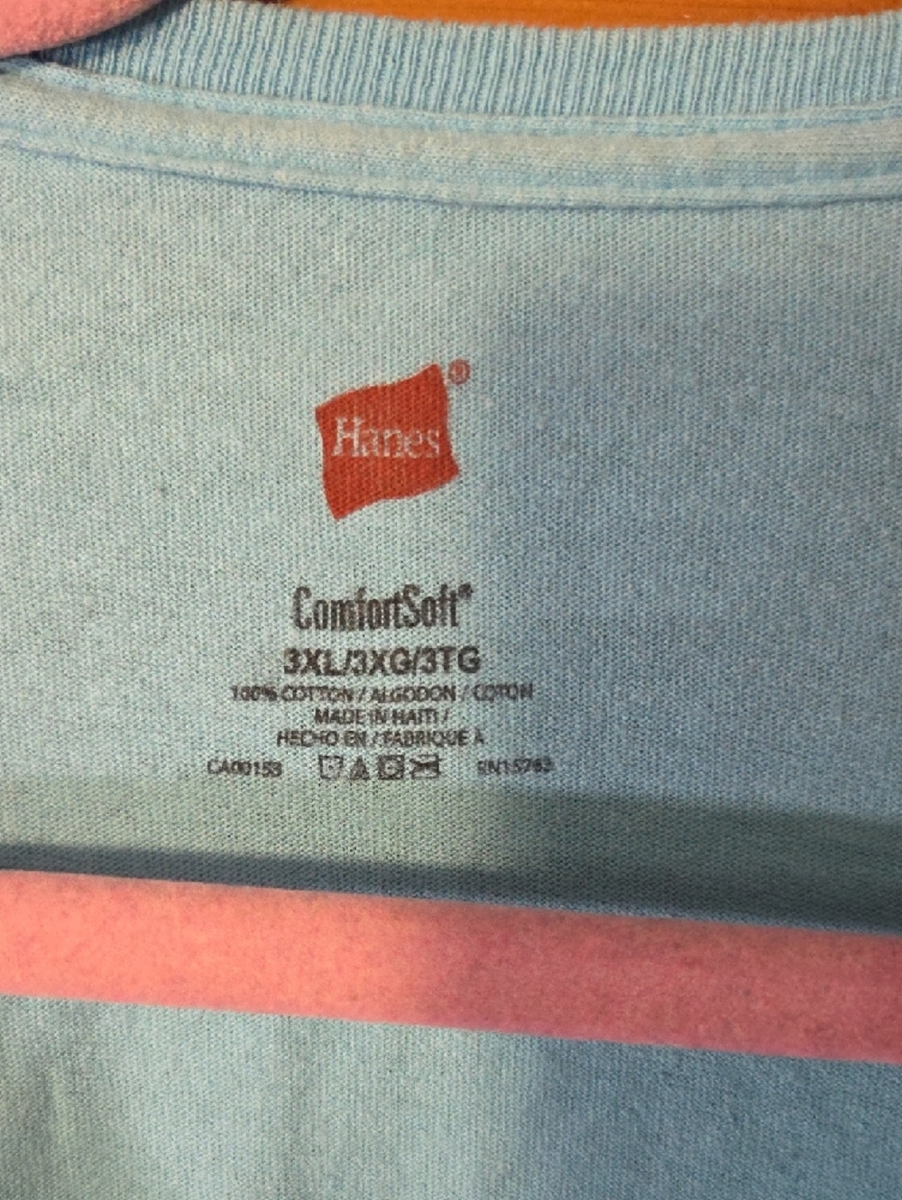 Hanes Light Blue Unicorn Graphic Short Sleeve Tee - Picture 3 of 4